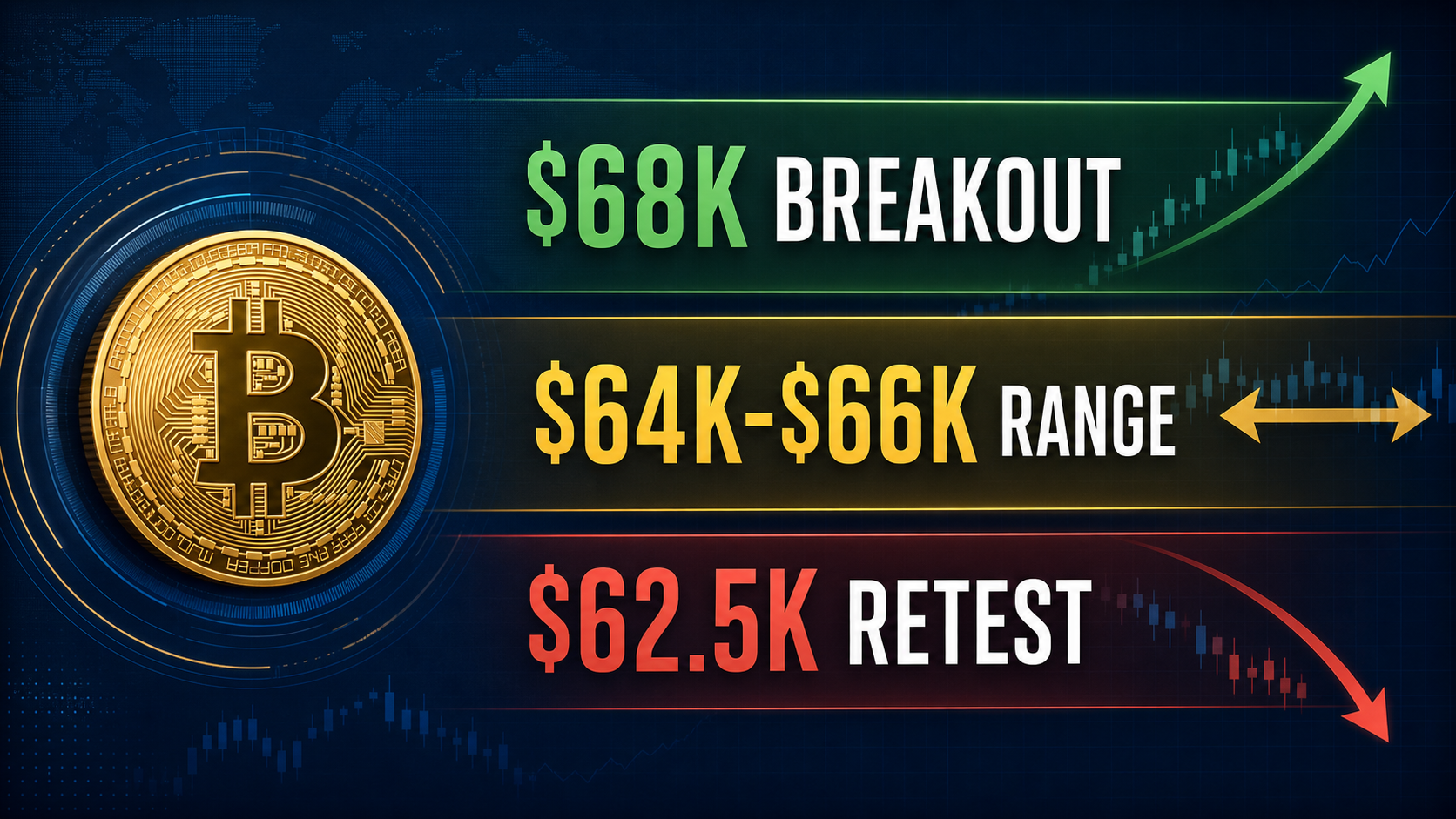 Bitcoin's July 25 decision map still comes down to breakout above $68K, chop in the middle, or a retest of $62.5K