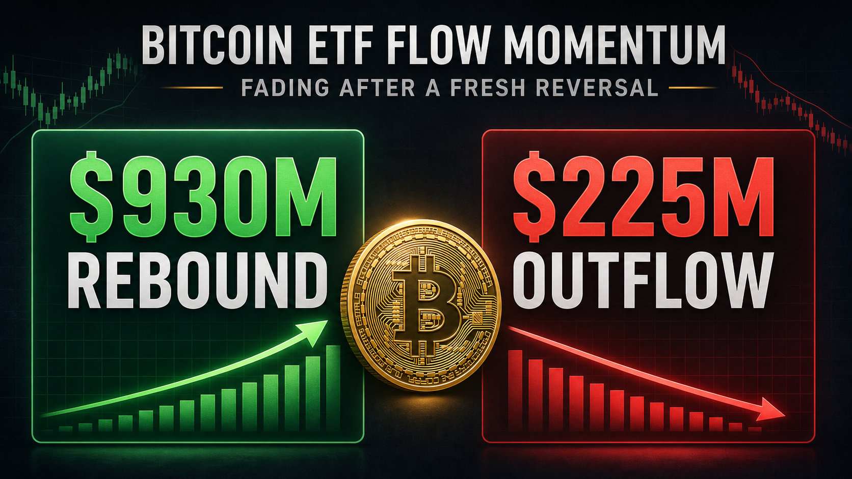 Bitcoin ETF momentum improved on the rebound, then took a fresh hit with a $225M outflow day